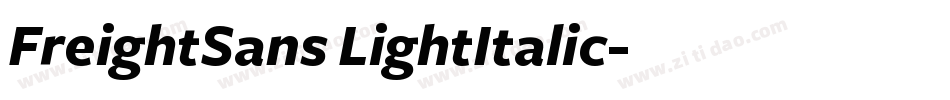 FreightSans LightItalic字体转换